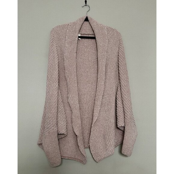 Wishlist Sweaters - Wishlist Medium Large Chenille Cardigan Sweater Blush Pink Heavyweight Dolman
